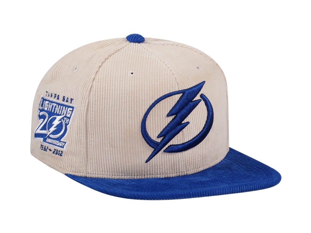 Mitchell & Ness Tampa Bay Lightning 20th Anniversary Two Tone Cord Edition Dynasty Fitted Gorra