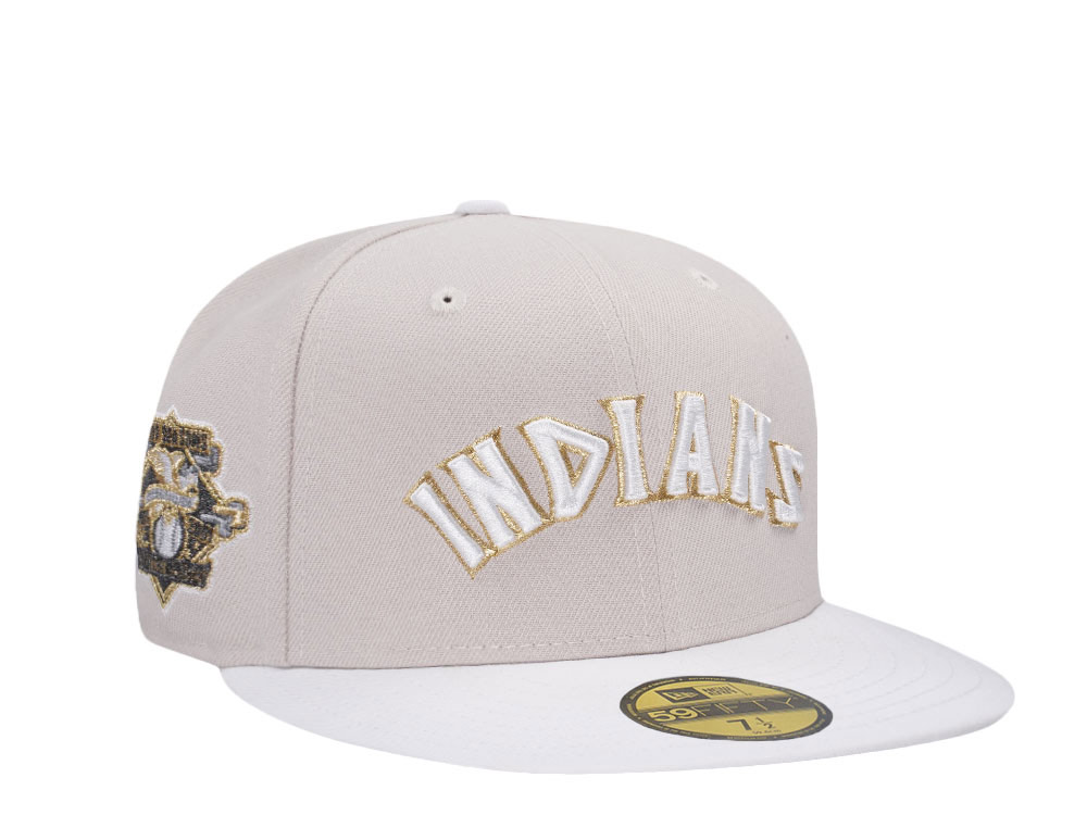 New Era Cleveland Indians 100 Seasons Golden Moon Two Tone Edition 59Fifty Fitted Gorra