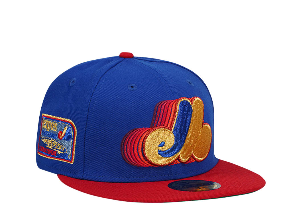 New Era Montreal Expos Olympic Stadium Faded Gold Two Tone Edition 59Fifty Fitted Gorra