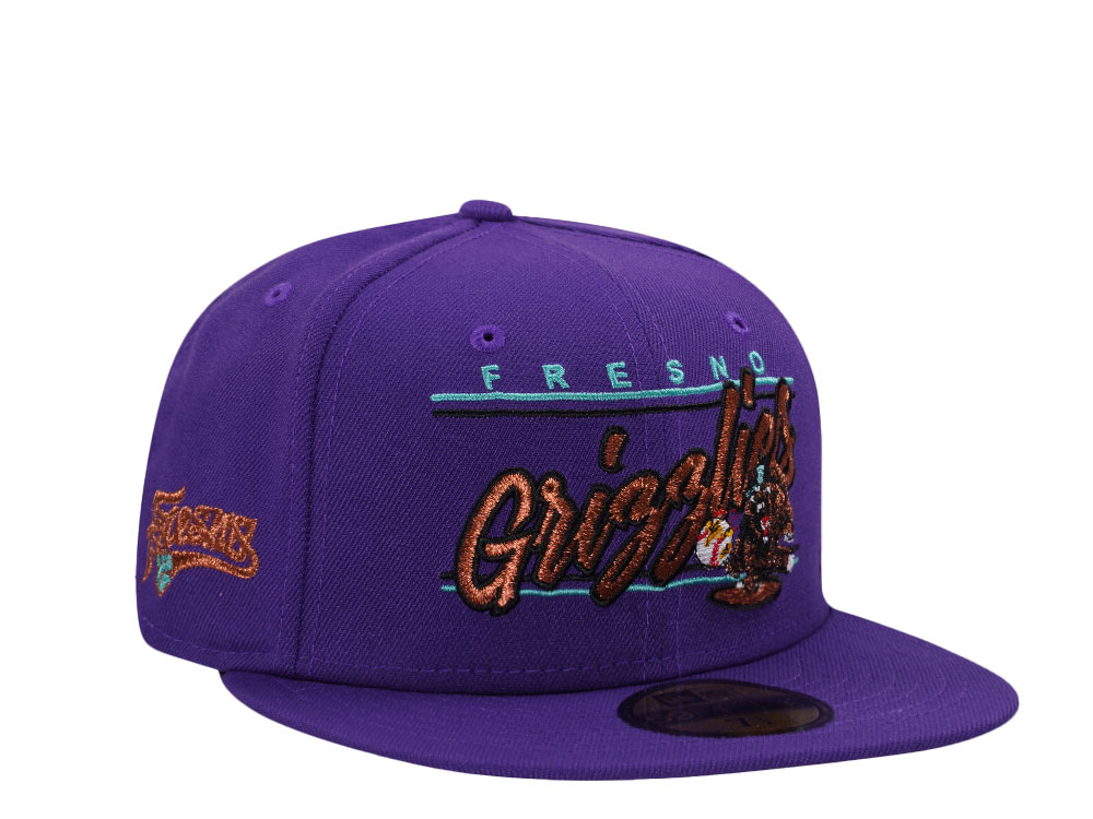 New Era Fresno Grizzlies Purple Prime Edition 59Fifty Fitted Gorra