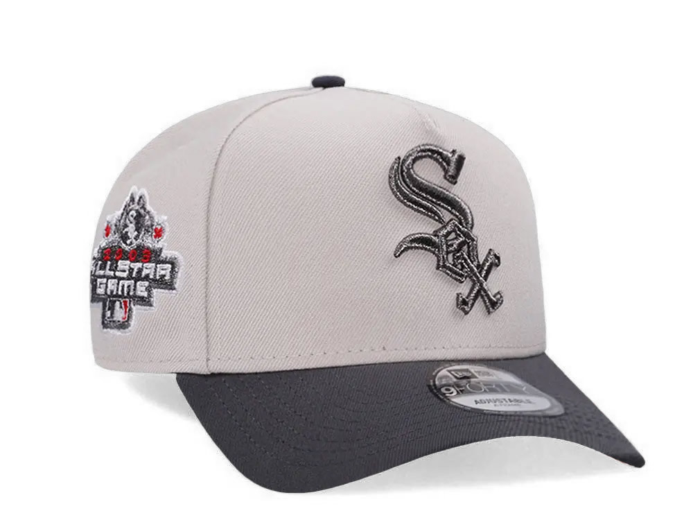 New Era Chicago White Sox All Star Game 2003 Chrome Two Tone 9Forty A Frame Snapback Gorra