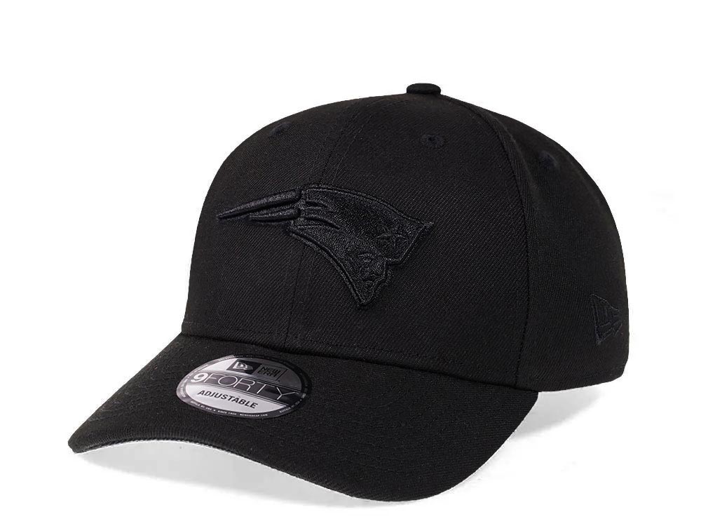 New Era New England Patriots All Black 9Forty Snapback Gorra