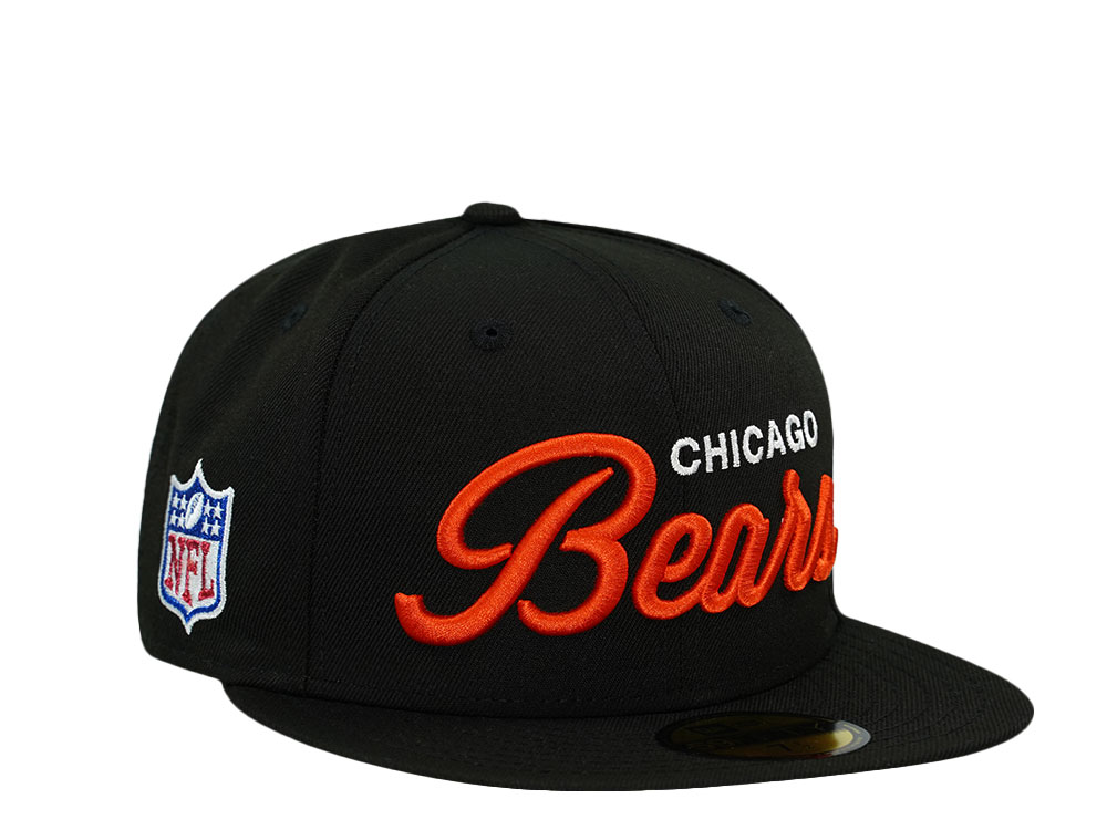 New Era Chicago Bears Black Throwback Prime Edition 59Fifty Fitted Gorra