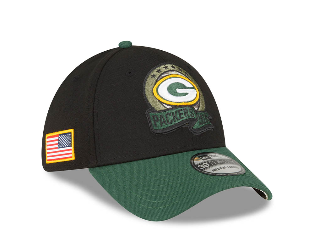 New Era Green Bay Packers Salute to Service 2022 39Thirty Stretch Gorra