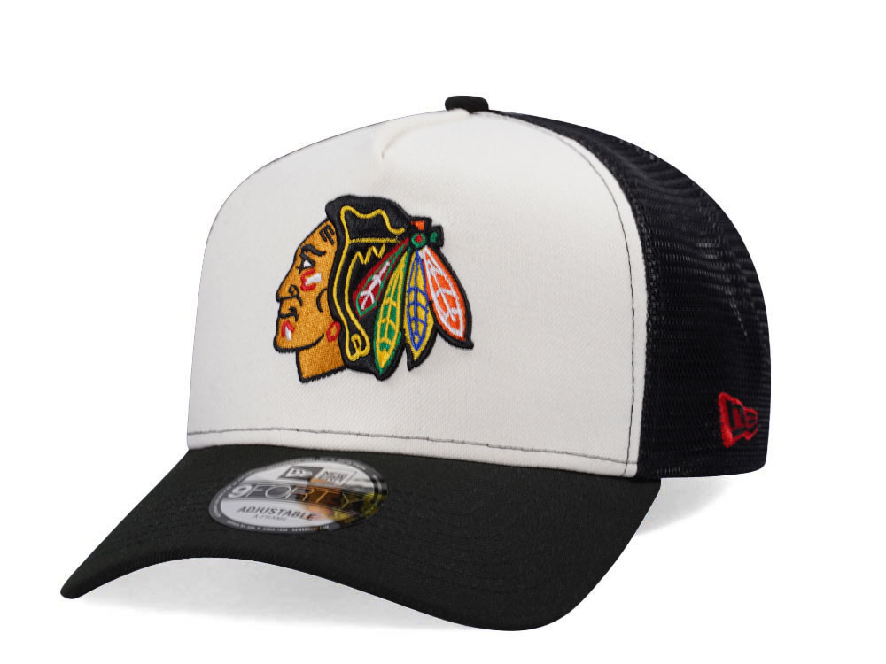 New Era Chicago Blackhawks Chrome Two Tone Edition Trucker 9Forty A Frame Snapback Gorra