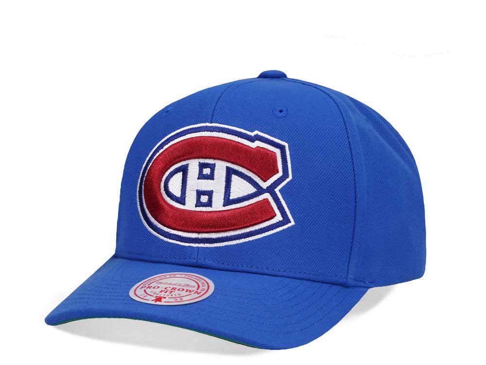 Mitchell & Ness Montreal Canadiens Team Ground 2.0 Pro Blue Snapback Gorra