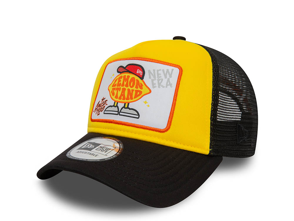 New Era Lemon Stand Patch Trucker A Frame Snapback Gorra