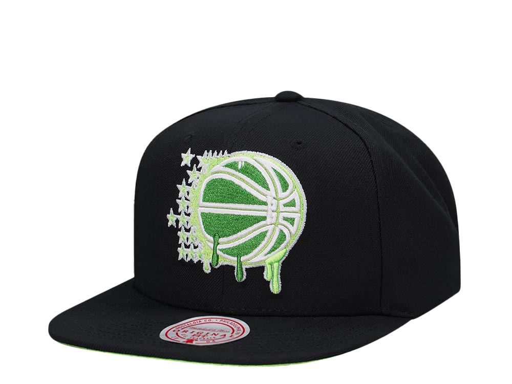 Mitchell & Ness Orlando Magic Slime Drip Hardwood Classic Snapback Gorra