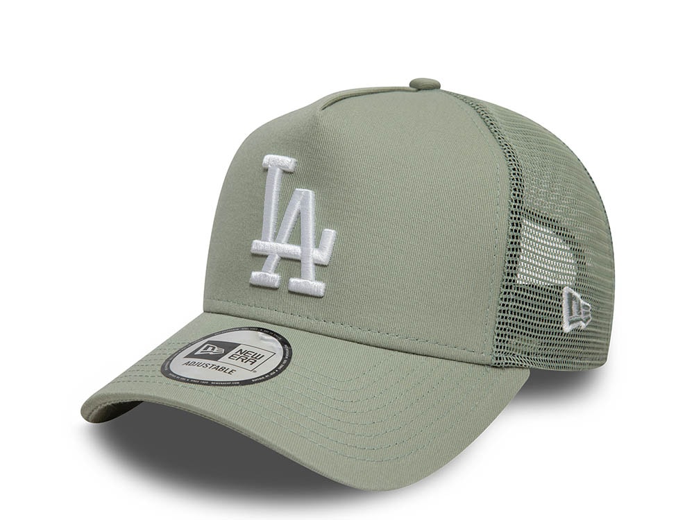 New Era Los Angeles Dodgers League Essential Green 9Forty A Frame Trucker Snapback Gorra