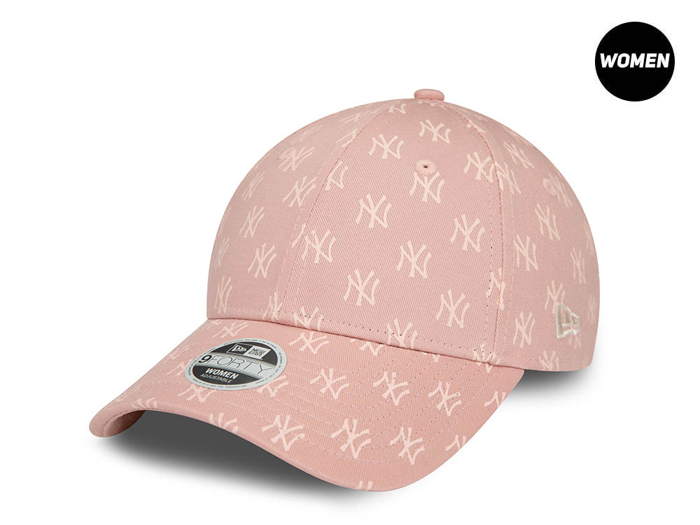 New Era New York Yankees Monogram Pink Womens 9Forty Strapback Gorra