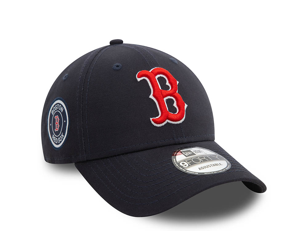 New Era Boston Red Sox Navy 9Forty Strapback Gorra