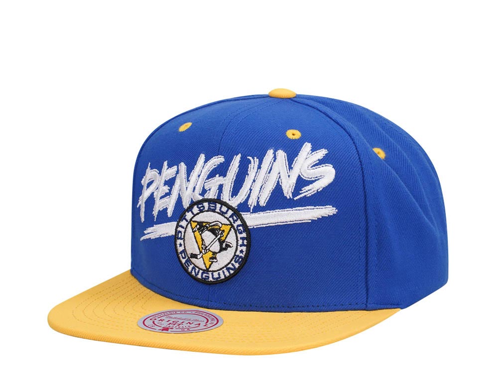 Mitchell & Ness Pittsburgh Penguins Transcript Two Tone Snapback Gorra