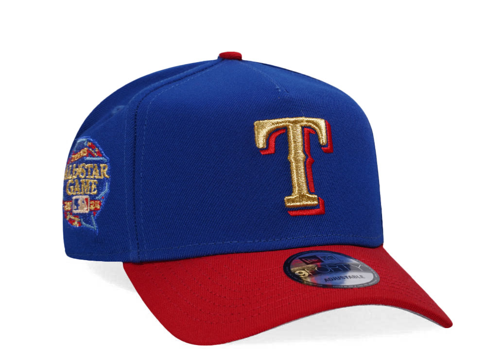 New Era Texas Rangers All Star Game 2024 Gold Two Tone Edition A Frame Snapback Gorra