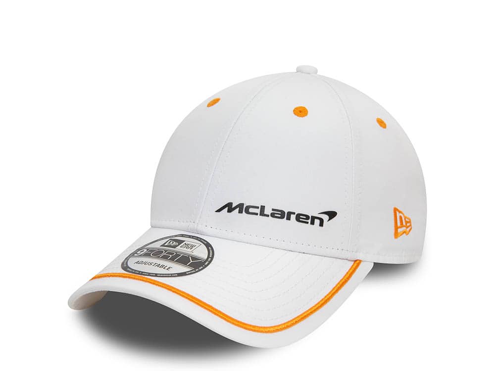 New Era Mclaren Automotive Contrast Piping White 9Forty Snapback  Gorra