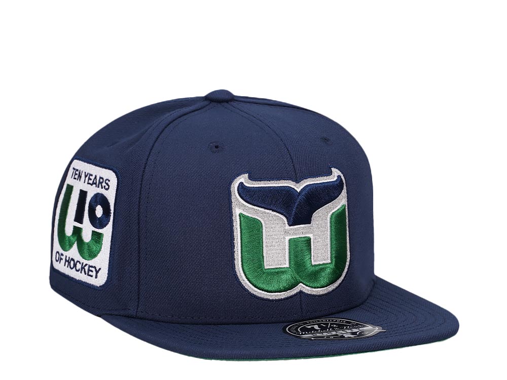 Mitchell & Ness Hartford Whalers 10 Years Vintage Edition Dynasty Fitted Gorra