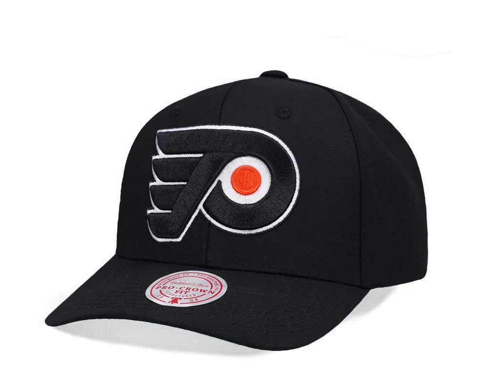 Mitchell & Ness Philadelphia Flyers Team Ground 2.0 Pro Black Snapback Gorra