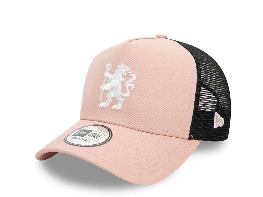 New Era FC Chelsea Pink A Frame Trucker Snapback Gorra