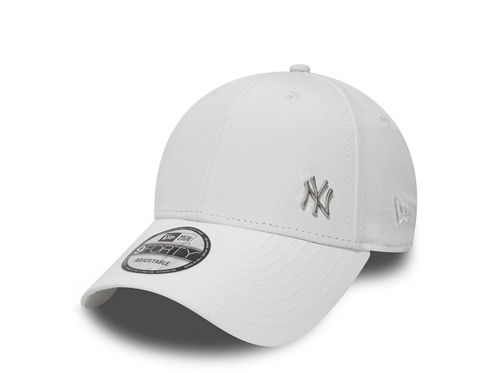 New Era New York Yankees White Basic Flawless 9Forty Strapback Gorra