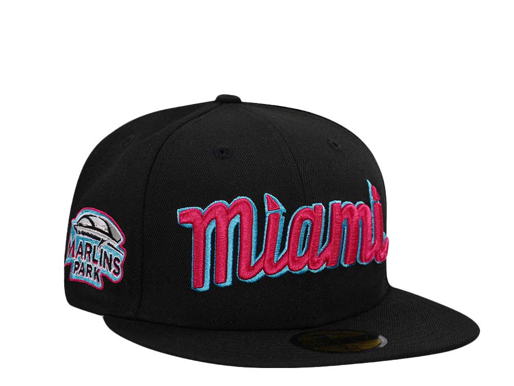 New Era Miami Marlins Marlins Park Vice Edition 59Fifty Fitted Gorra