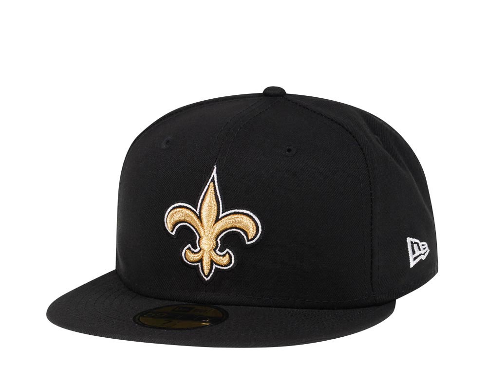 New Era New Orleans Saints Black Classic Edition 59Fifty Fitted Gorra