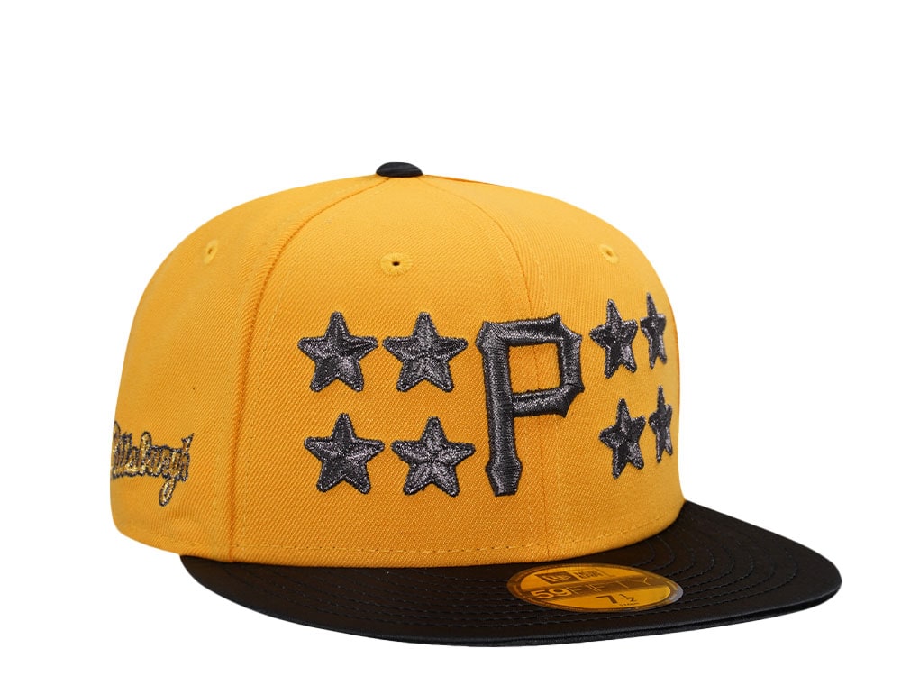 New Era Pittsburgh Pirates Gold Satin Brim Edition 59Fifty Fitted Gorra