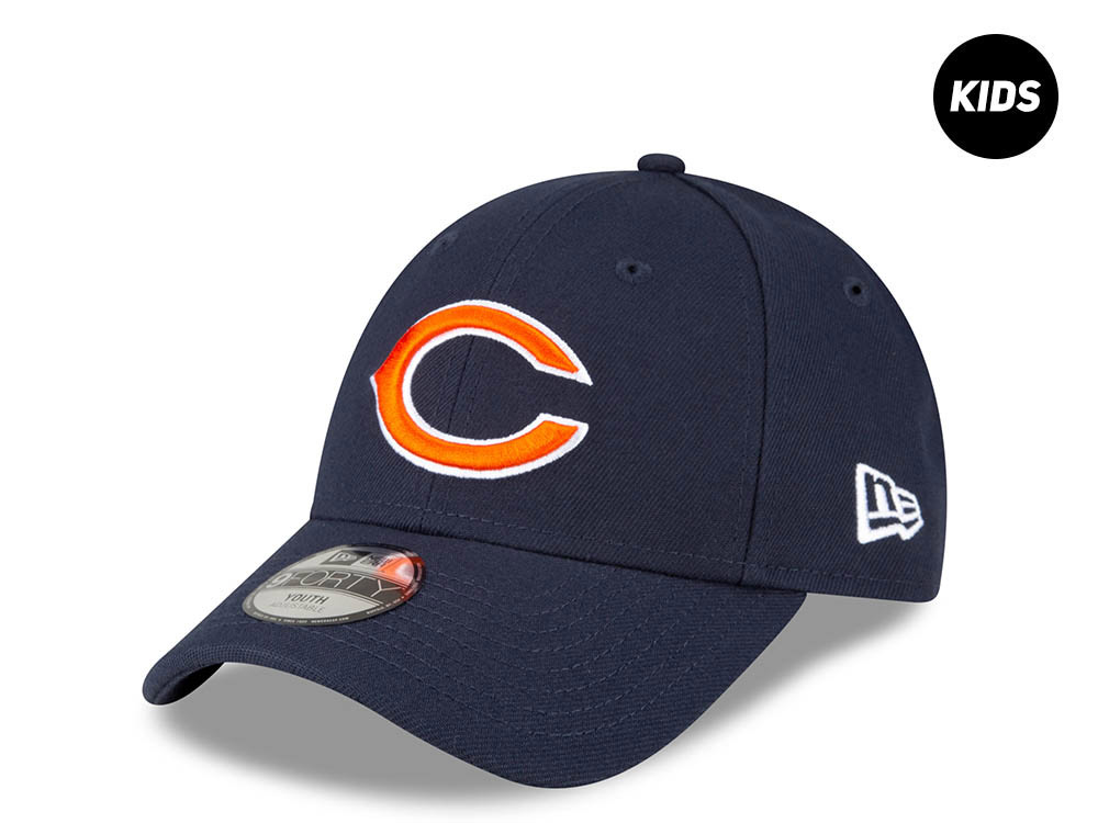 New Era Chicago Bears Navy Kids 9Forty Strapback Gorra