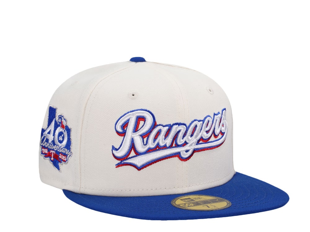 New Era Texas Rangers 40th Anniversary Chrome Color Flip Two Tone Edition 59Fifty Fitted Gorra