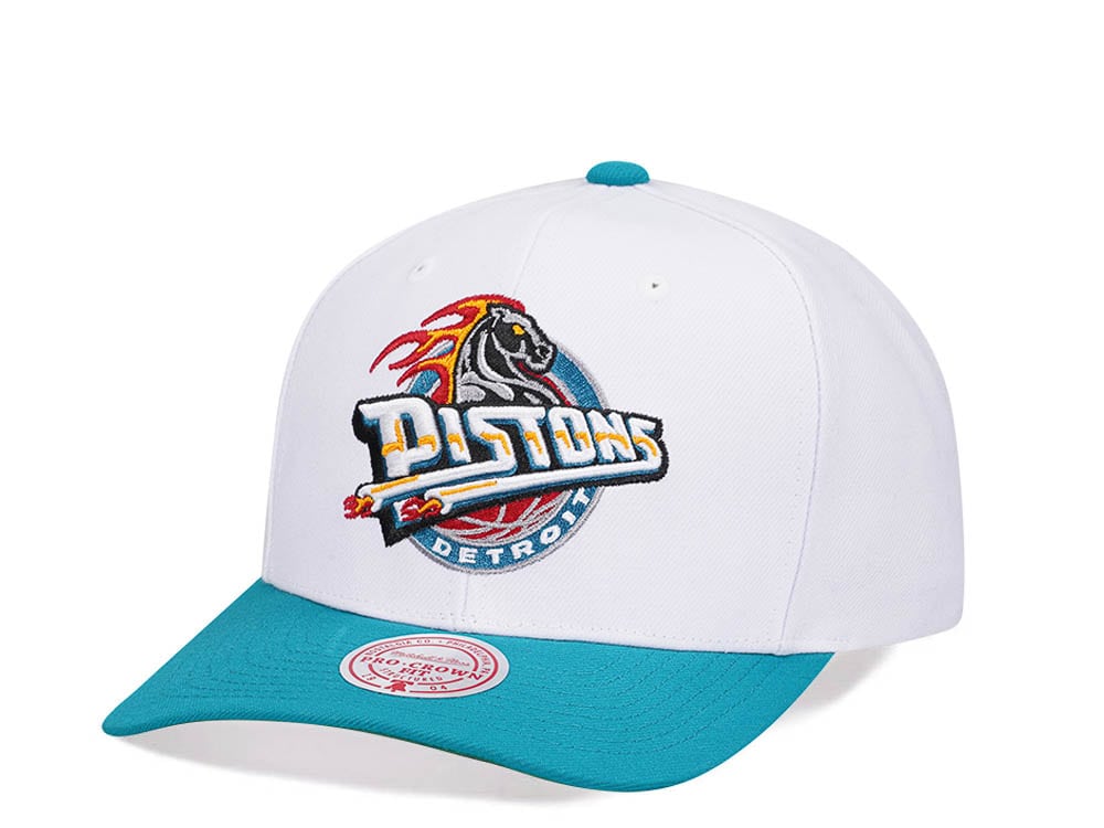 Mitchell & Ness Detroit Pistons Team Two Tone 2.0 Pro Snapback Gorra