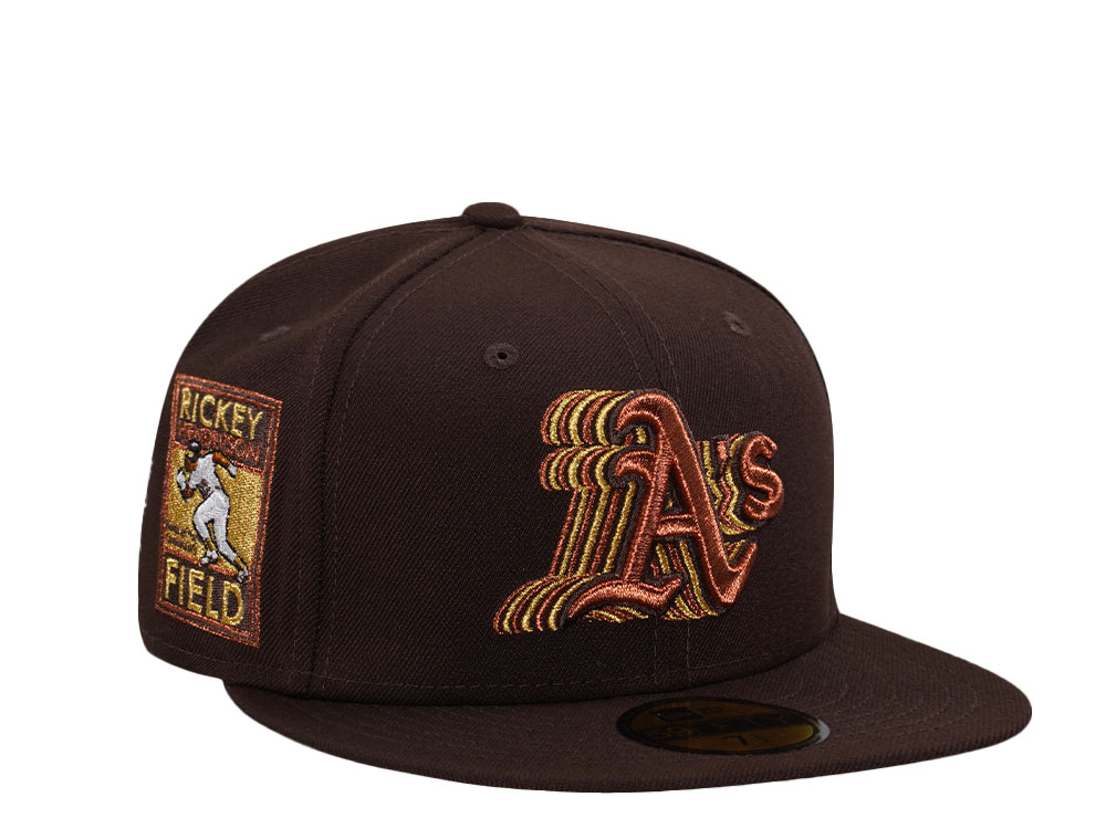 New Era Oakland Athletics Rickey Henderson Field Burnt Prime Edition 59Fifty Fitted Gorra