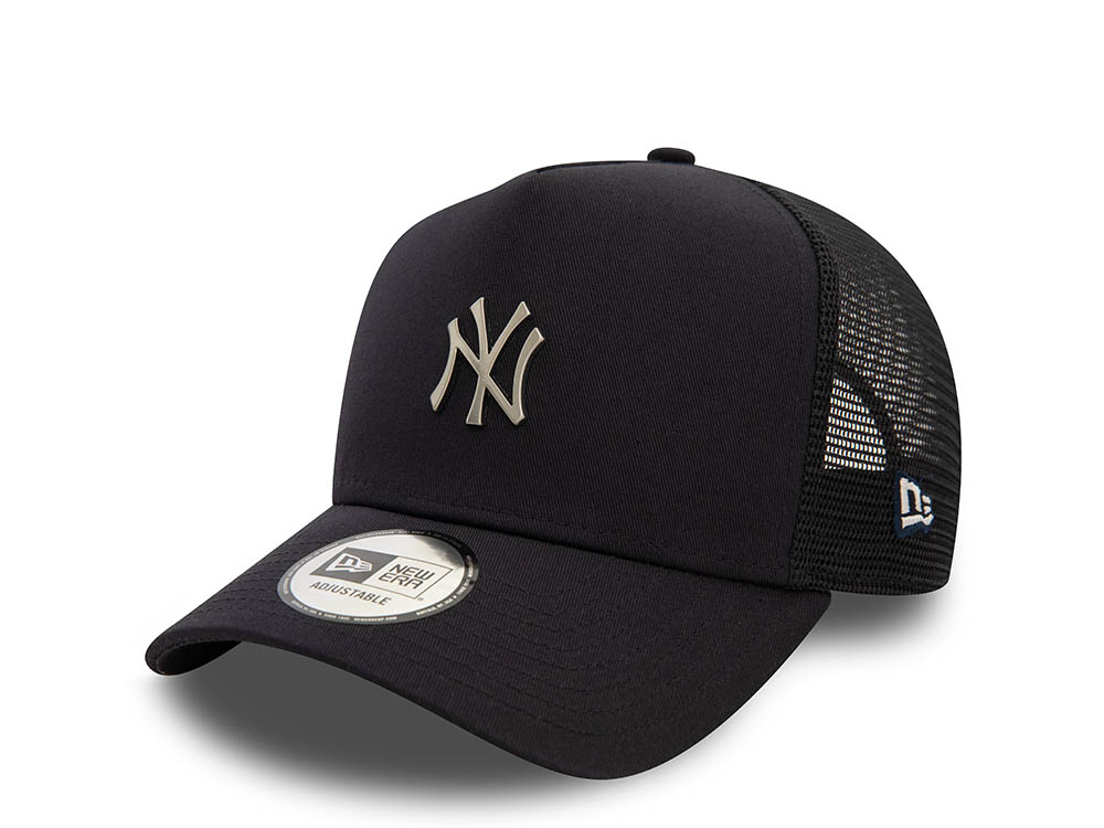 New Era New York Yankees Metal Logo Trucker A Frame Snapback Gorra