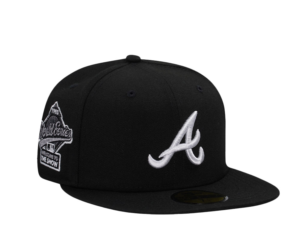 New Era Atlanta Braves World Series 1995 Black and White Prime Edition 59Fifty Fitted Gorra