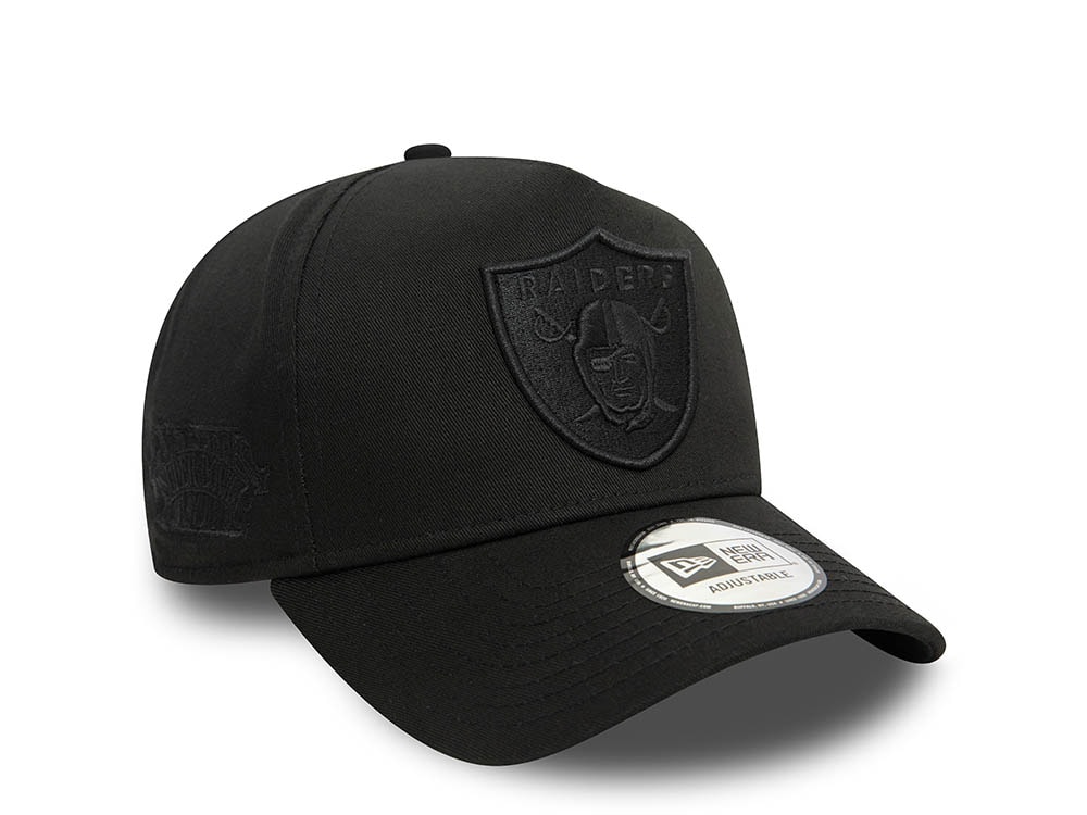 New Era Las Vegas Raiders Monochrome Black A Frame Snapback Gorra