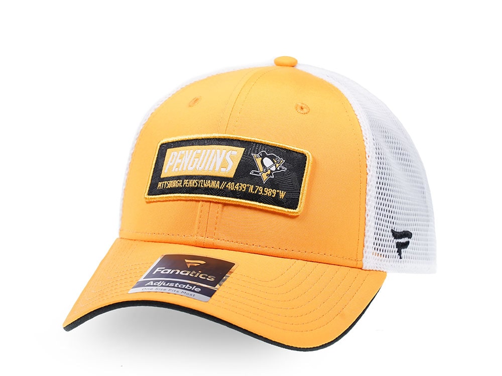 Fanatics Pittsburgh Penguins Yellow Iconic Trucker Snapback Gorra