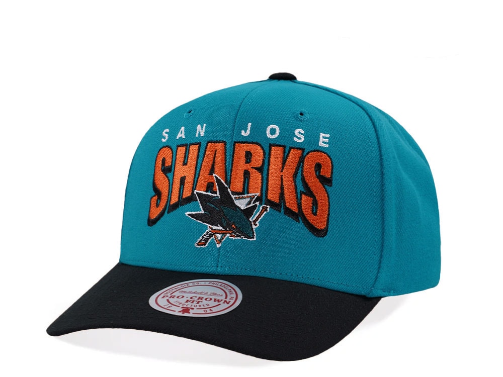 Mitchell & Ness San Jose Sharks Pro Crown Fit Blue Snapback Gorra