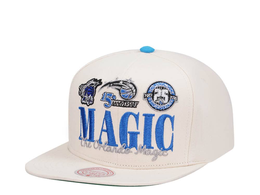 Mitchell & Ness Orlando Magic Reframe Retro Off White Snapback Gorra