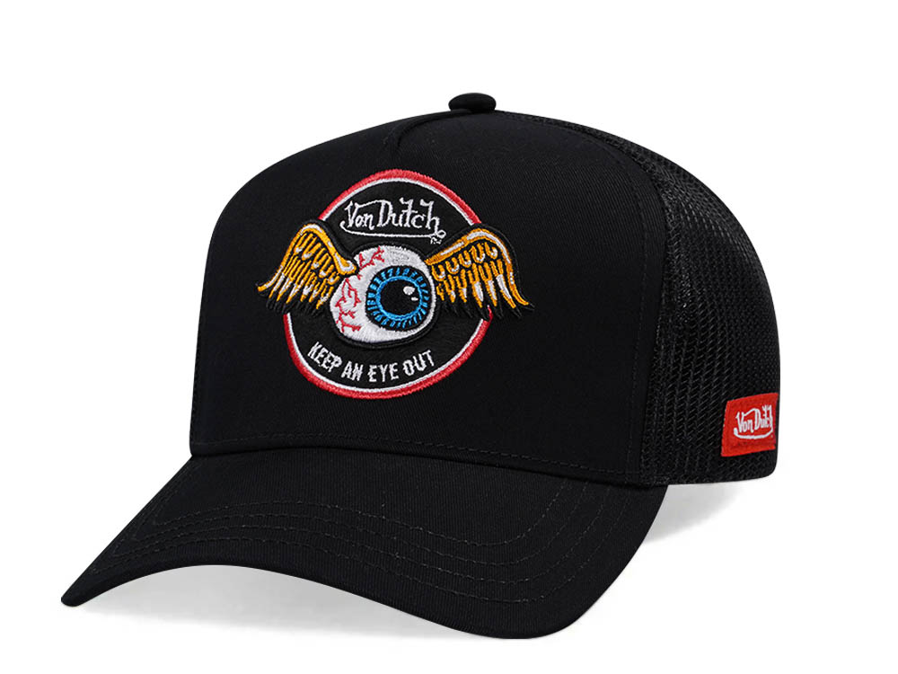 Von Dutch Keep An Eye Out Black Edition Trucker Snapback Gorra