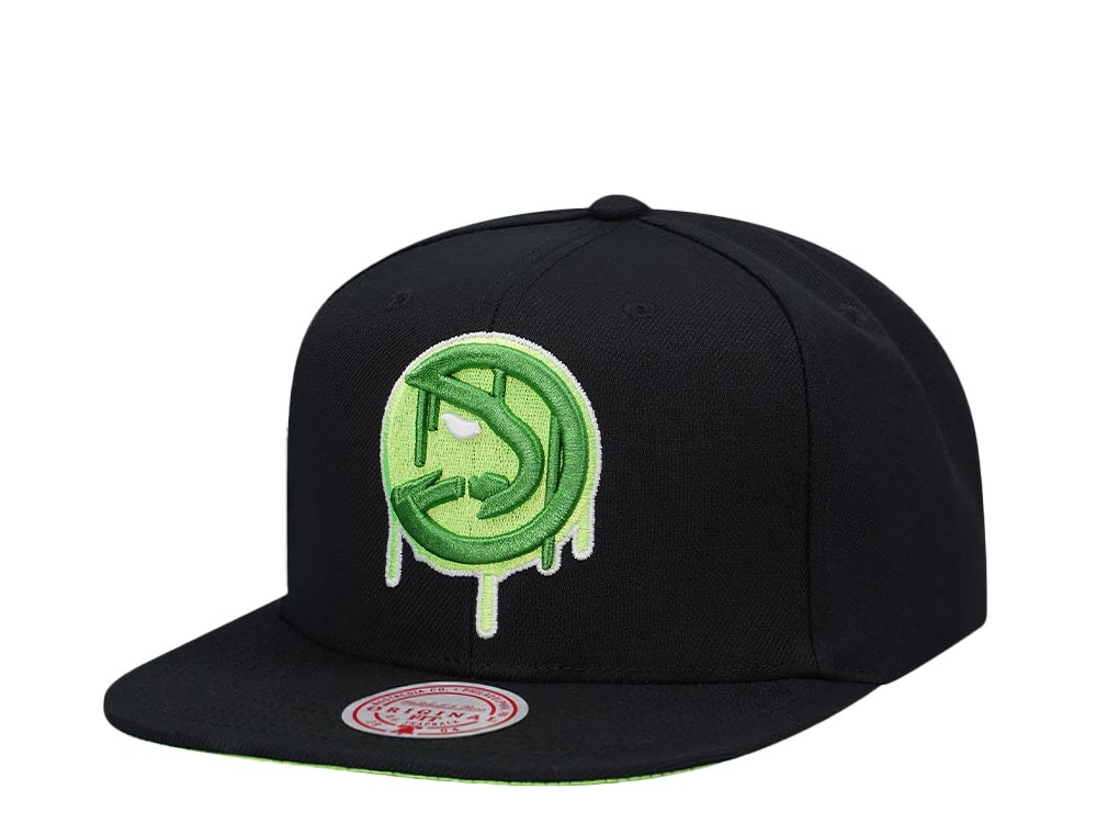 Mitchell & Ness Atlanta Hawks Slime Drip Snapback Gorra