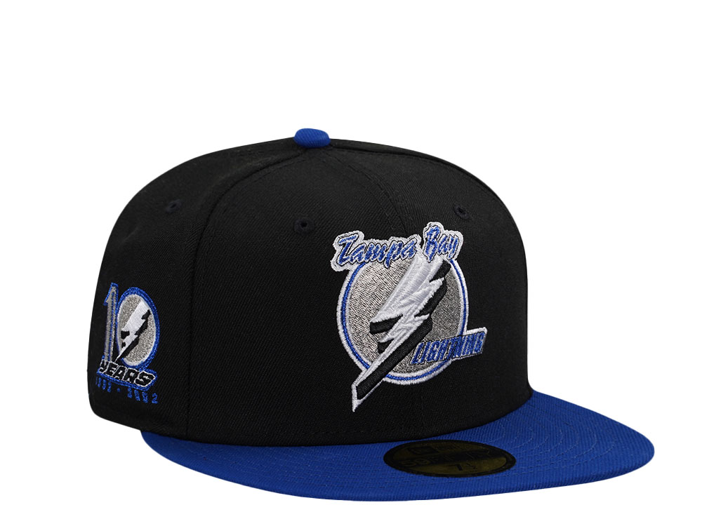 New Era Tampa Bay Lightning 10th Anniversary Throwback Two Tone Edition 59Fifty Fitted Gorra