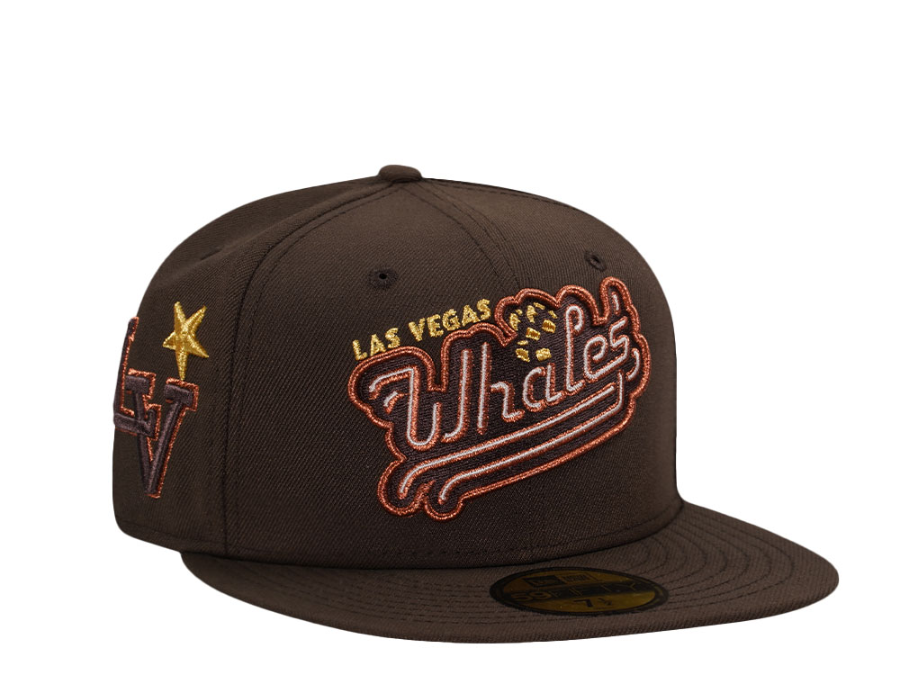 New Era Las Vegas Aviators Whales Walnut Metallic Prime Edition 59Fifty Fitted Gorra