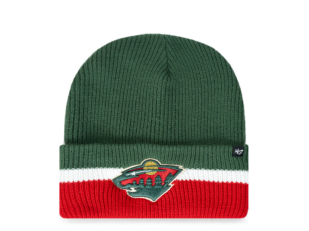 47Brand Minnesota Wild Dark Green Split Gorra