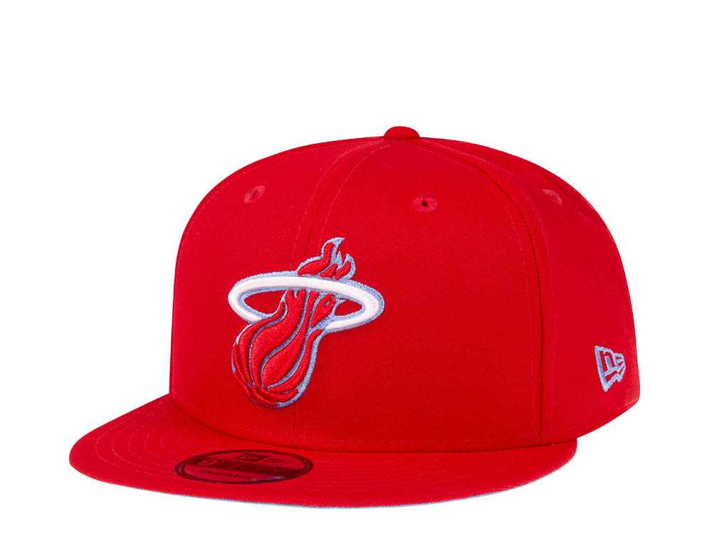 New Era Miami Heat Red Sky Blue Edition 9Fifty Snapback Gorra