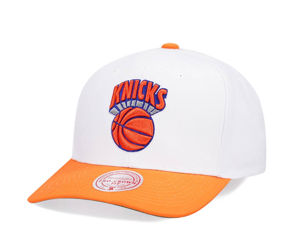 Mitchell & Ness New York Knicks Team Two Tone 2.0 Pro White Snapback Gorra