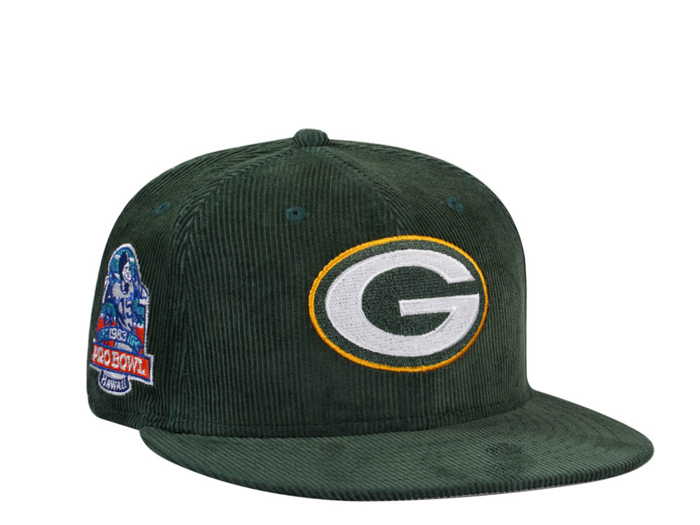 New Era Green Bay Packers Pro Bowl Hawaii 1983 Throwback Cord Edition 59Fifty Fitted Gorra