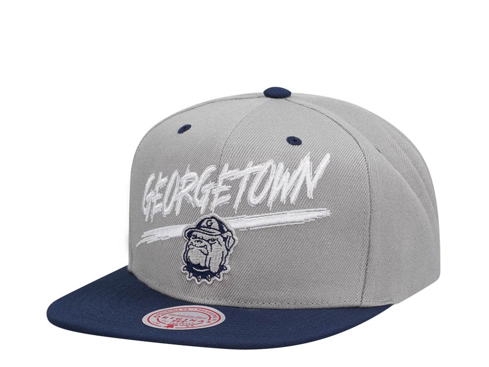 Mitchell & Ness Georgetown University Transcript Two Tone Snapback Gorra