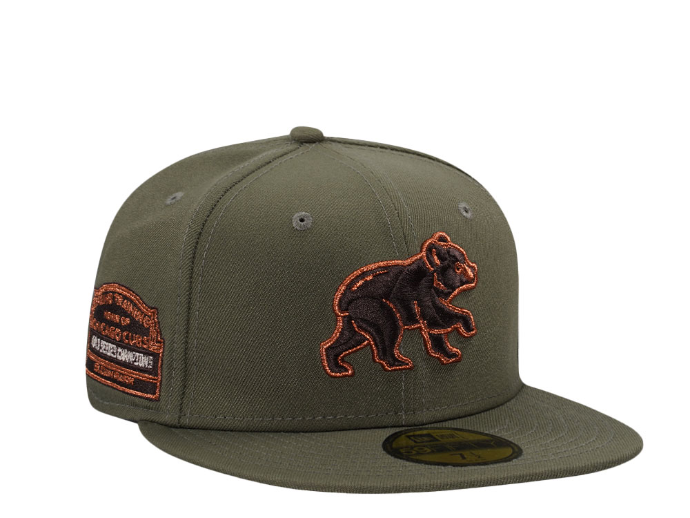 New Era Chicago Cubs Spring Training Sloan Park Olive Copper Prime Edition 59Fifty Fitted Gorra