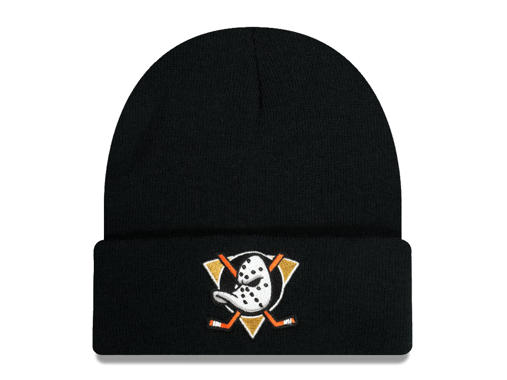 American Needle Anaheim Mighty Ducks Cuffed Black Gorra