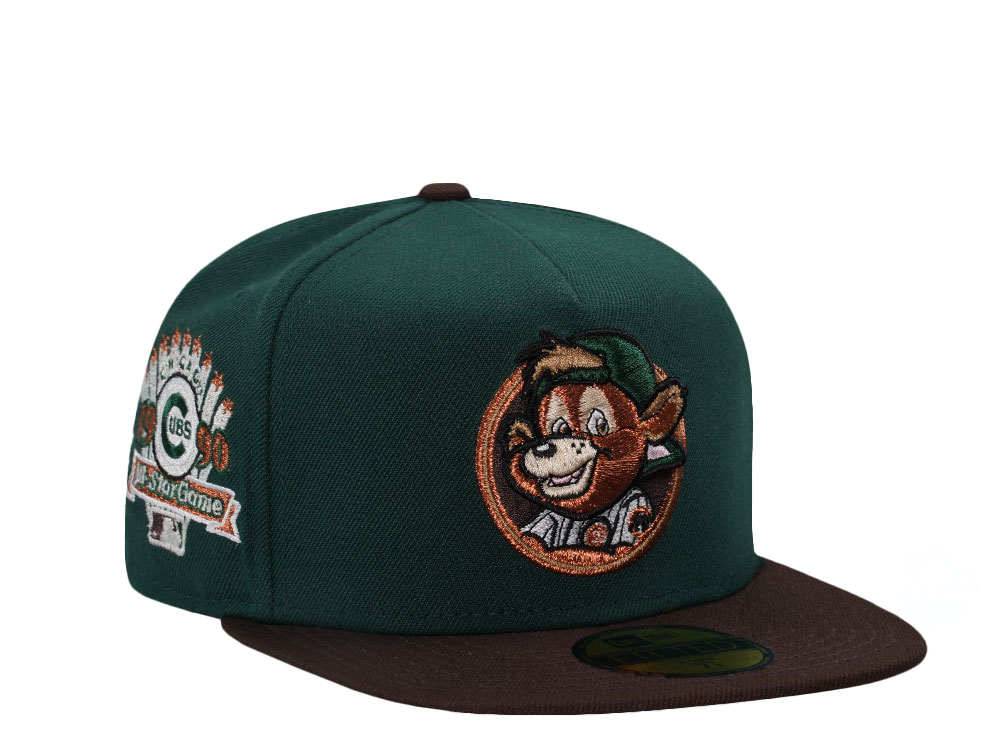 New Era Chicago Cubs All Star Game 1990 Copper Green Two Tone Edition A Frame 59Fifty Fitted Gorra