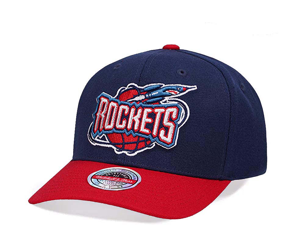 Mitchell & Ness Houston Rockets Team Two Tone 2.0 Hardwood Classic Red Flex Snapback Gorra