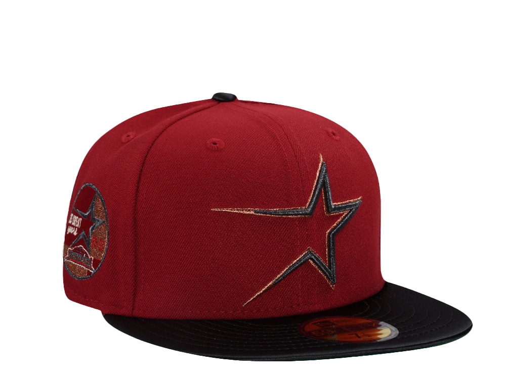 New Era Houston Astros 35 Years Brick Satin Brim Two Tone Edition 59Fifty Fitted Gorra