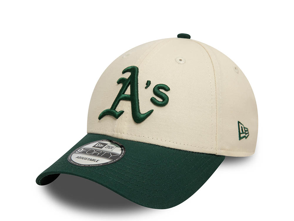 New Era Oakland Athletics Colour Block Two Tone 9Forty Strapback Gorra